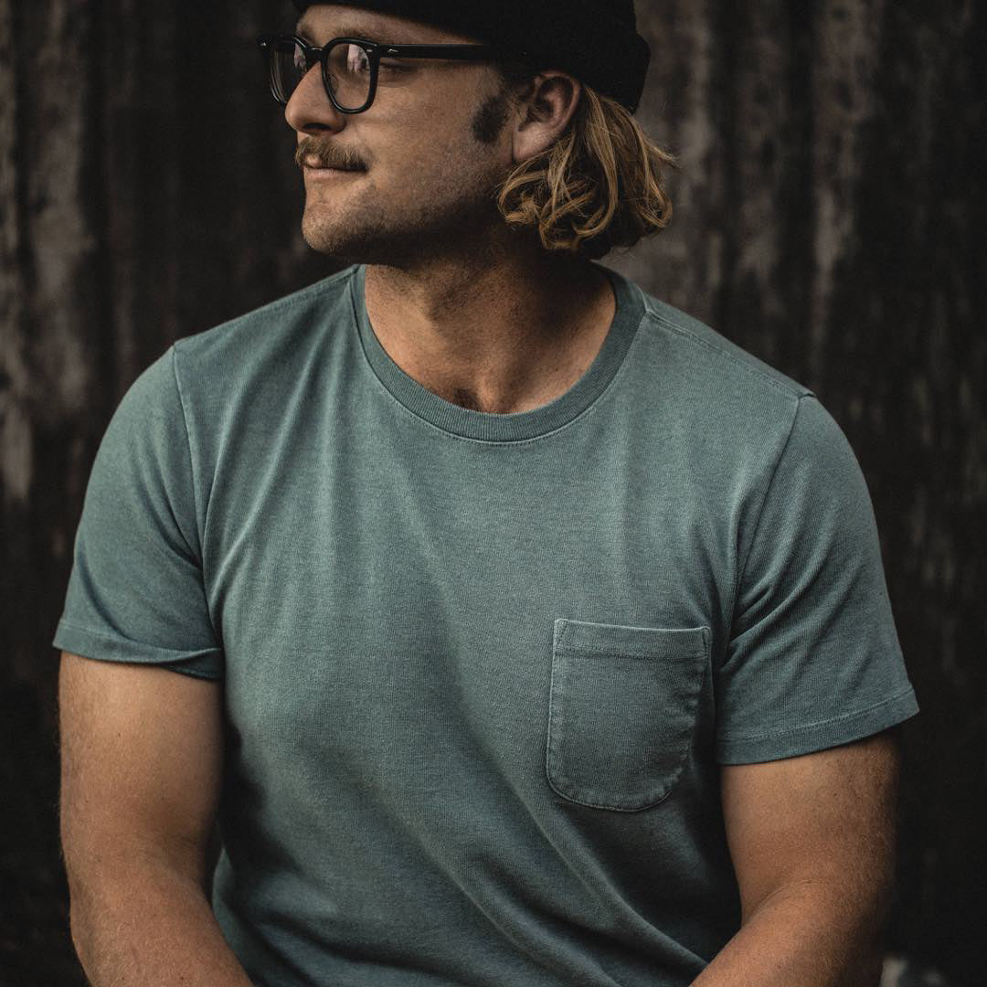 The Heavy Bag Tee in Seafoam