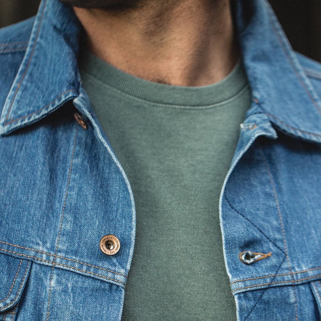 The Heavy Bag Tee in Seafoam