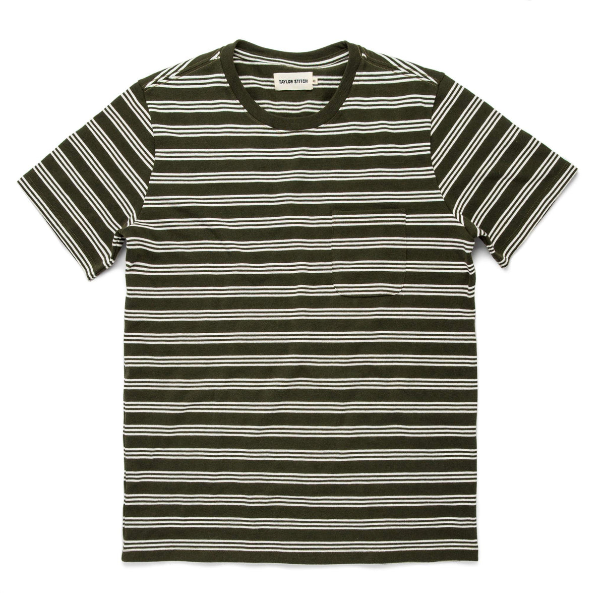 The Heavy Bag Tee in Cypress Stripe