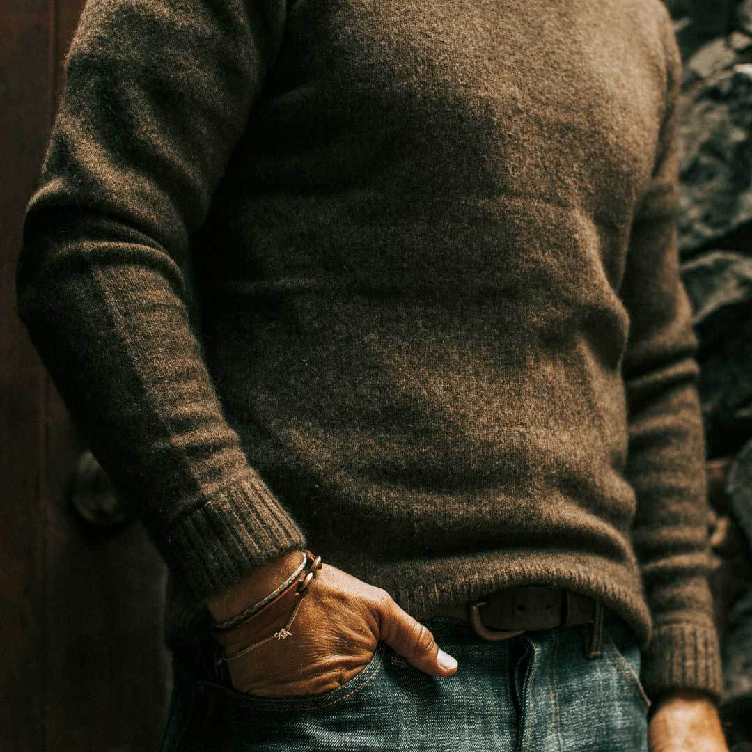 The Lodge Sweater in Army