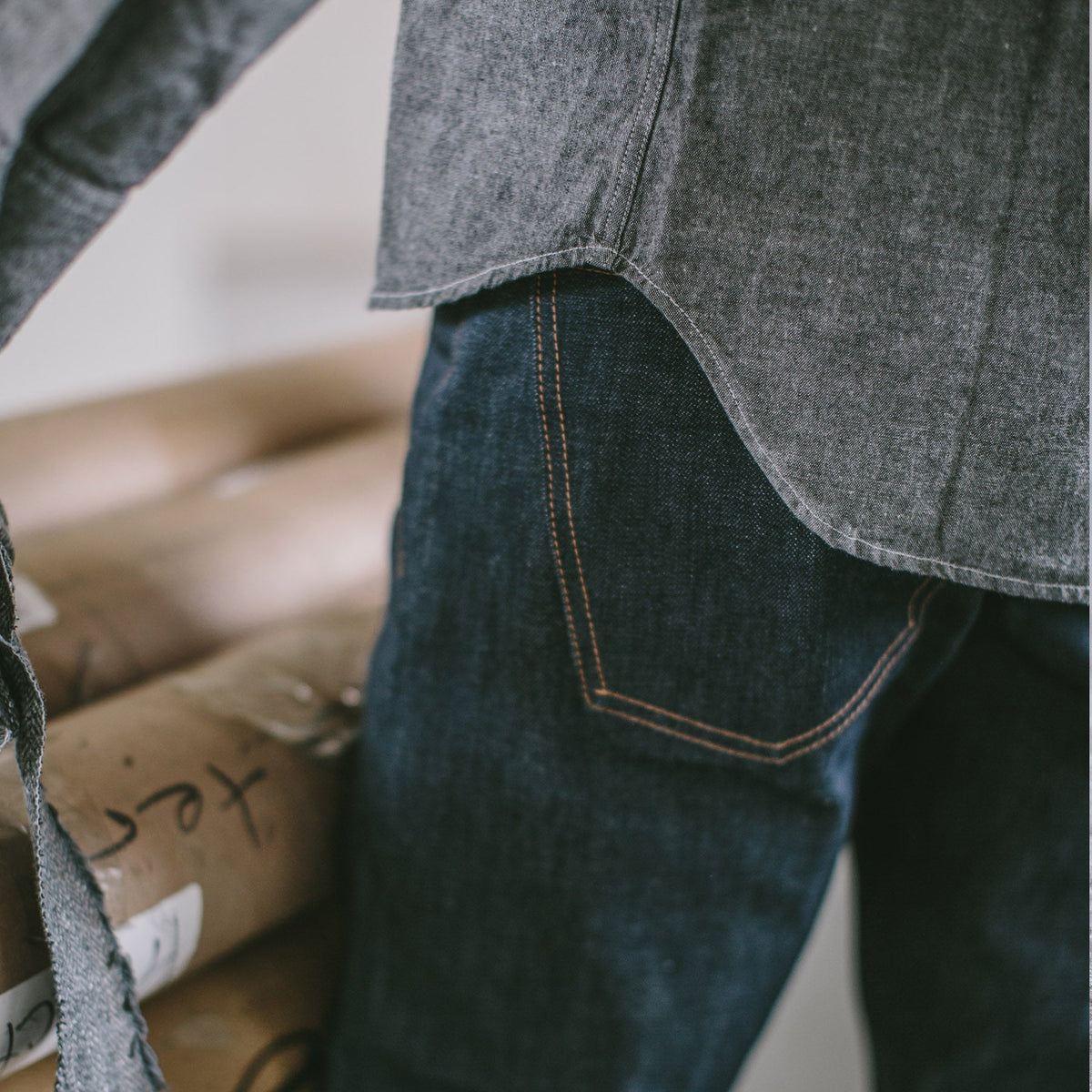 The Slim Jean in Cone Mills '68 Selvage