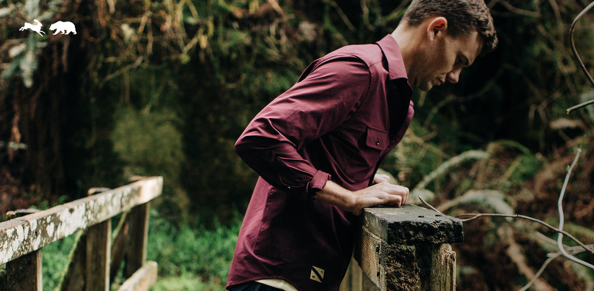 The Over Shirt in Wine