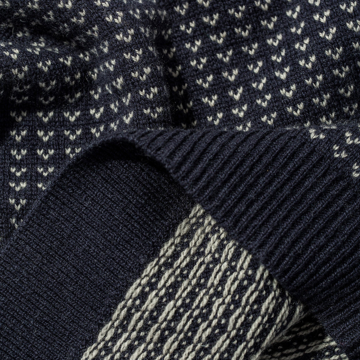 The Rangeley Sweater in Navy Cash Merino