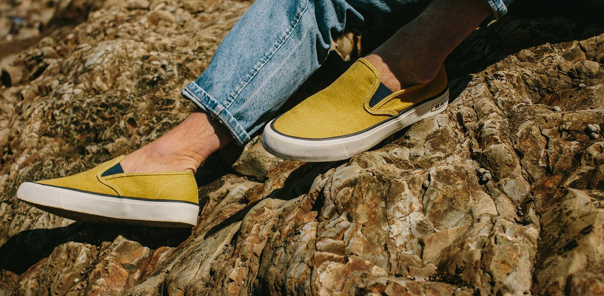 The Sano Slip-On in Gold Boss Duck