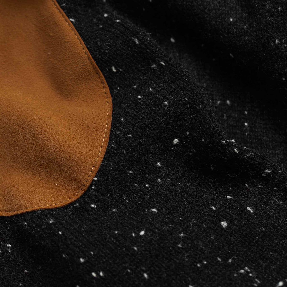 The Hardtack Sweater in Black Yak Donegal