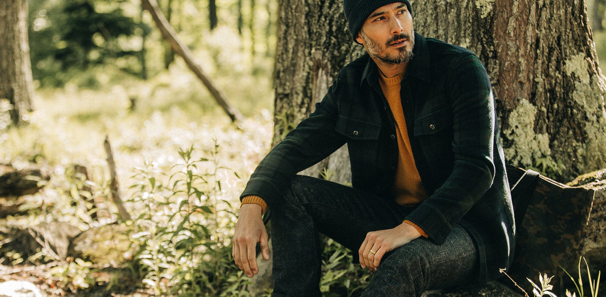 The Maritime Shirt Jacket in Saltwater Plaid