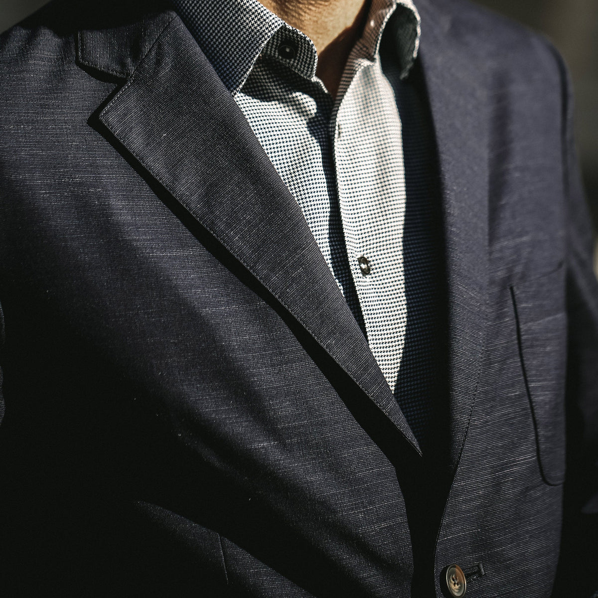 The Telegraph Jacket in Navy Slub