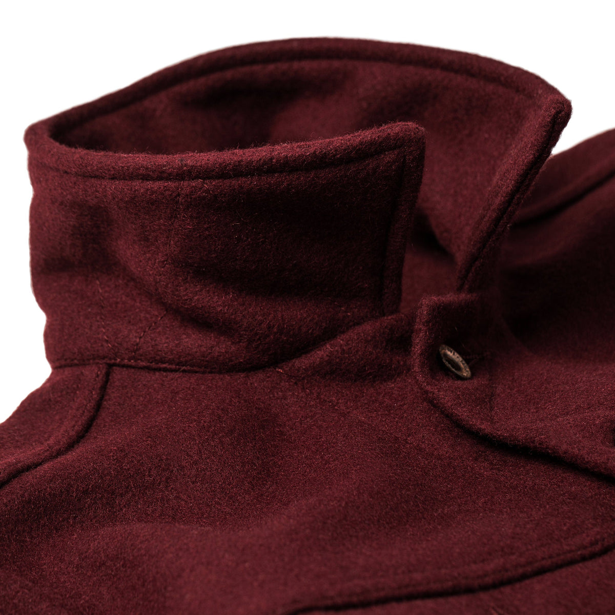 The Long Haul Jacket in Burgundy Melton Wool