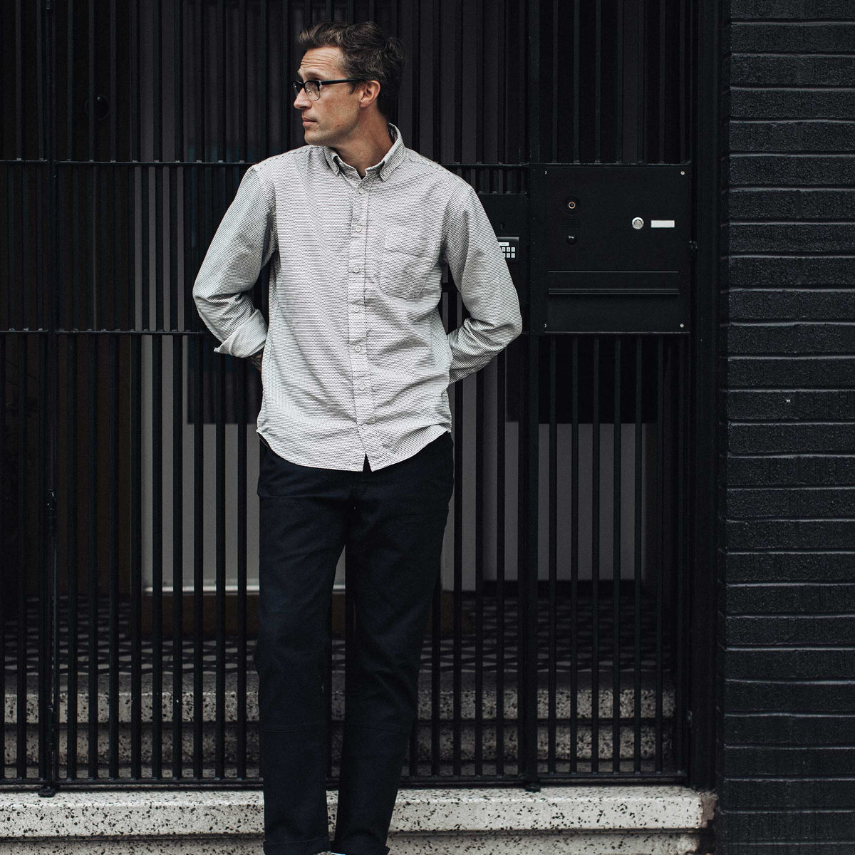 The Jack in White Reverse Jacquard