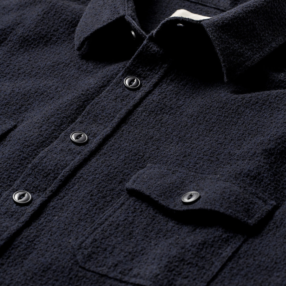 The Utility Shirt in Navy Jacquard