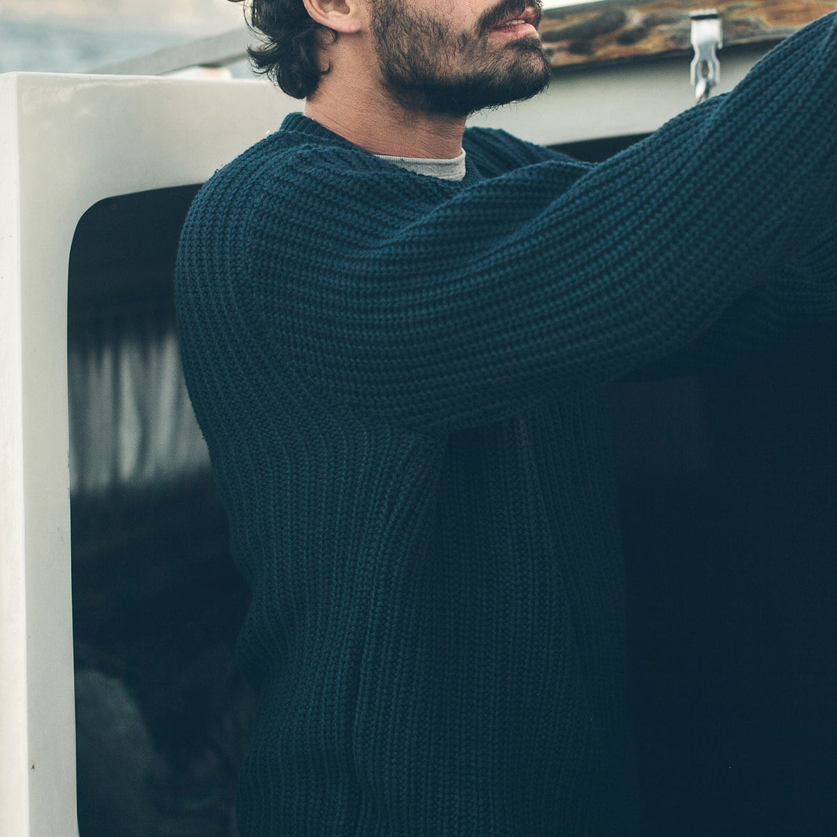 The Whaler Sweater in Navy
