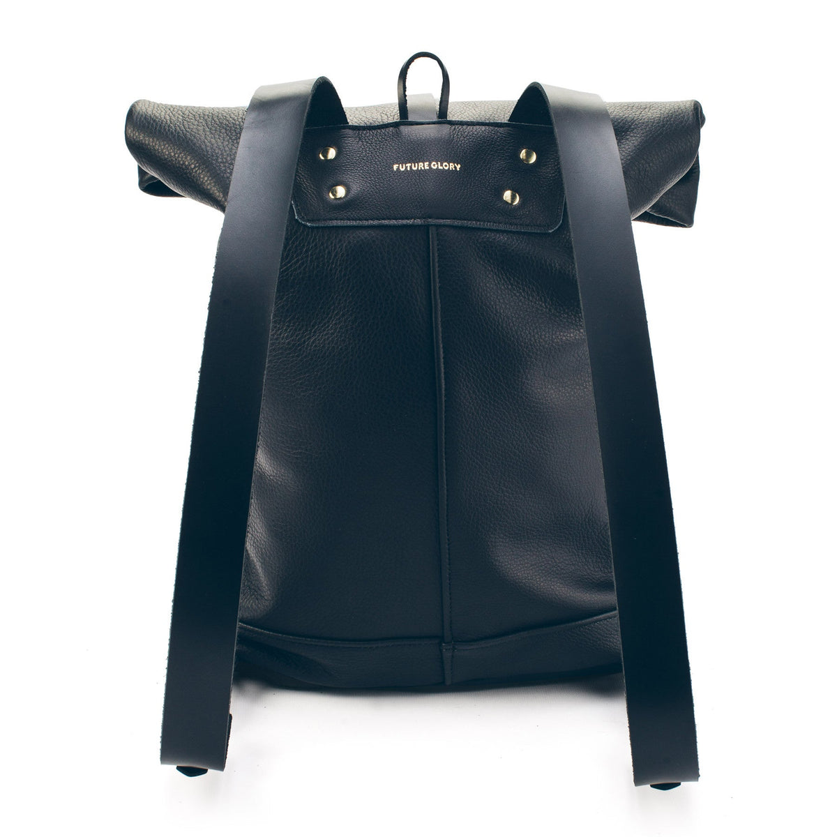 The Moto Rolltop Backpack in Noir