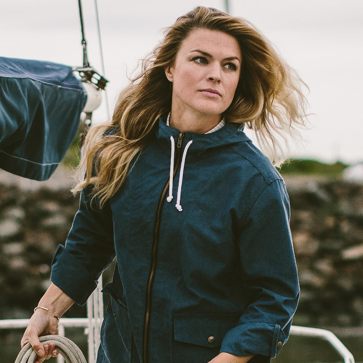 The Lighthouse Jacket in Indigo Chambray