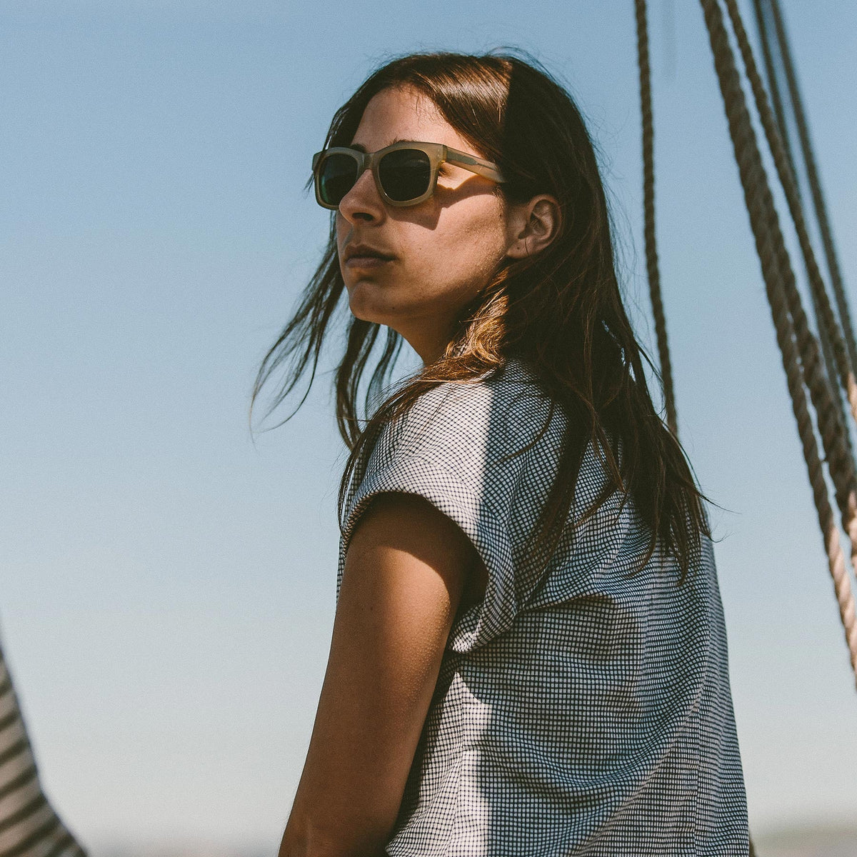 The Reese Popover in Navy Box Check