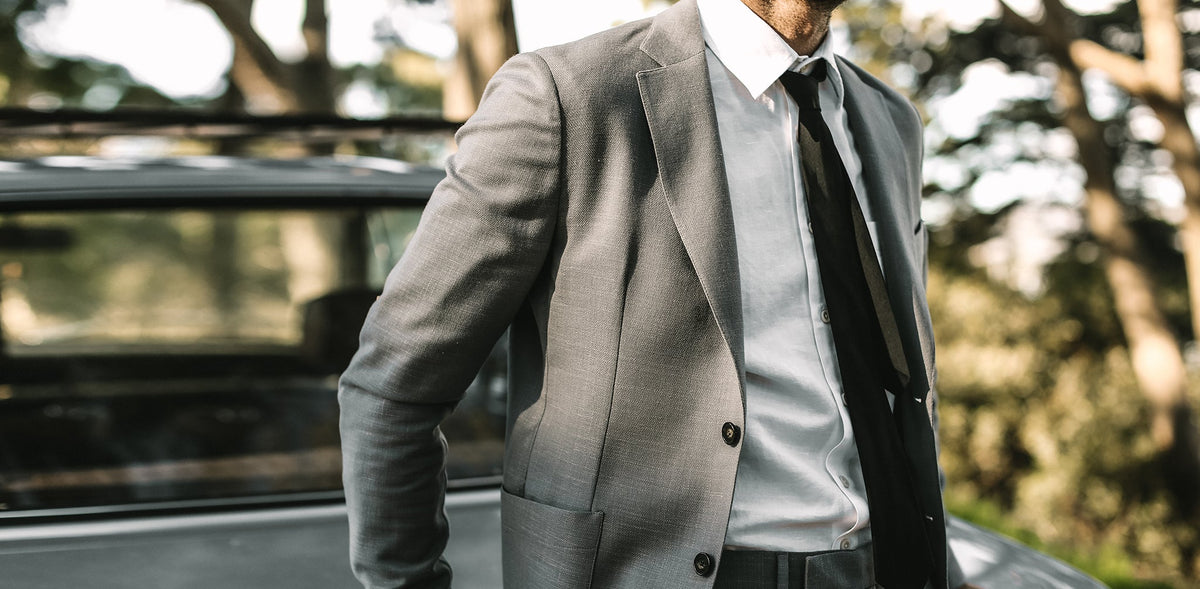 The Telegraph Jacket in Charcoal Slub