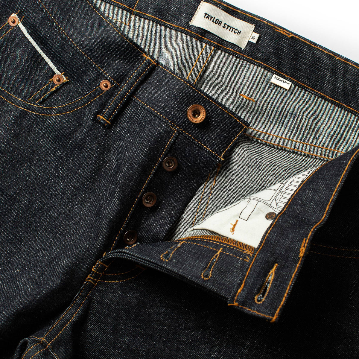 The Democratic Jean in Natural Indigo Selvage