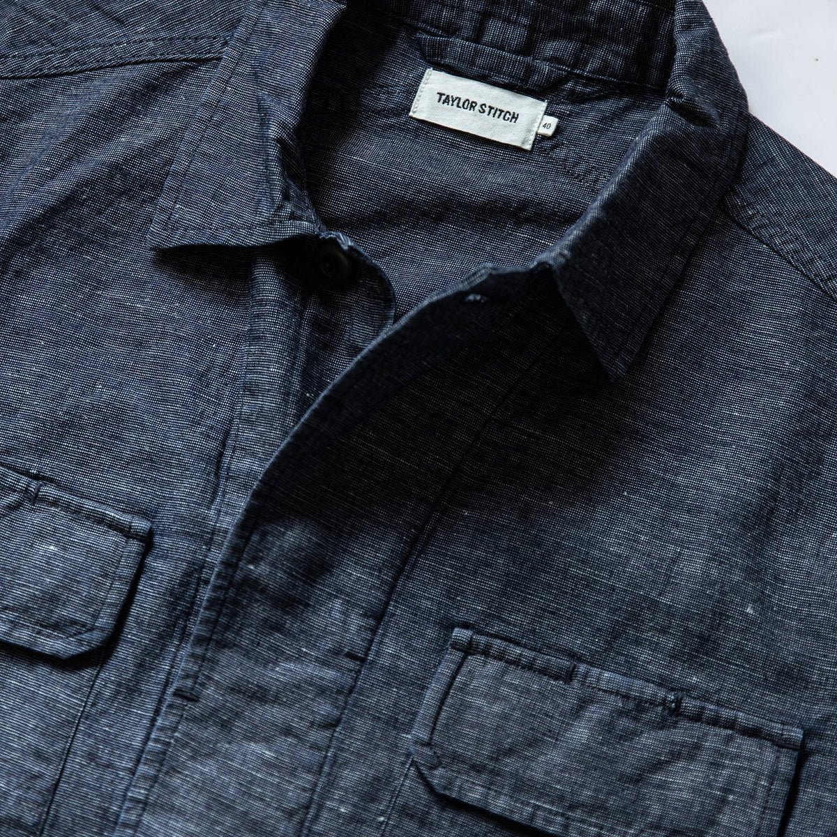 The BDU Shirt Jacket in Indigo Slub