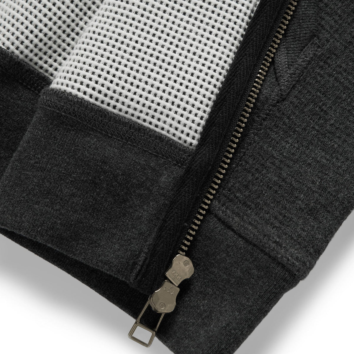 The Weekend Hoodie in Coal Double Knit