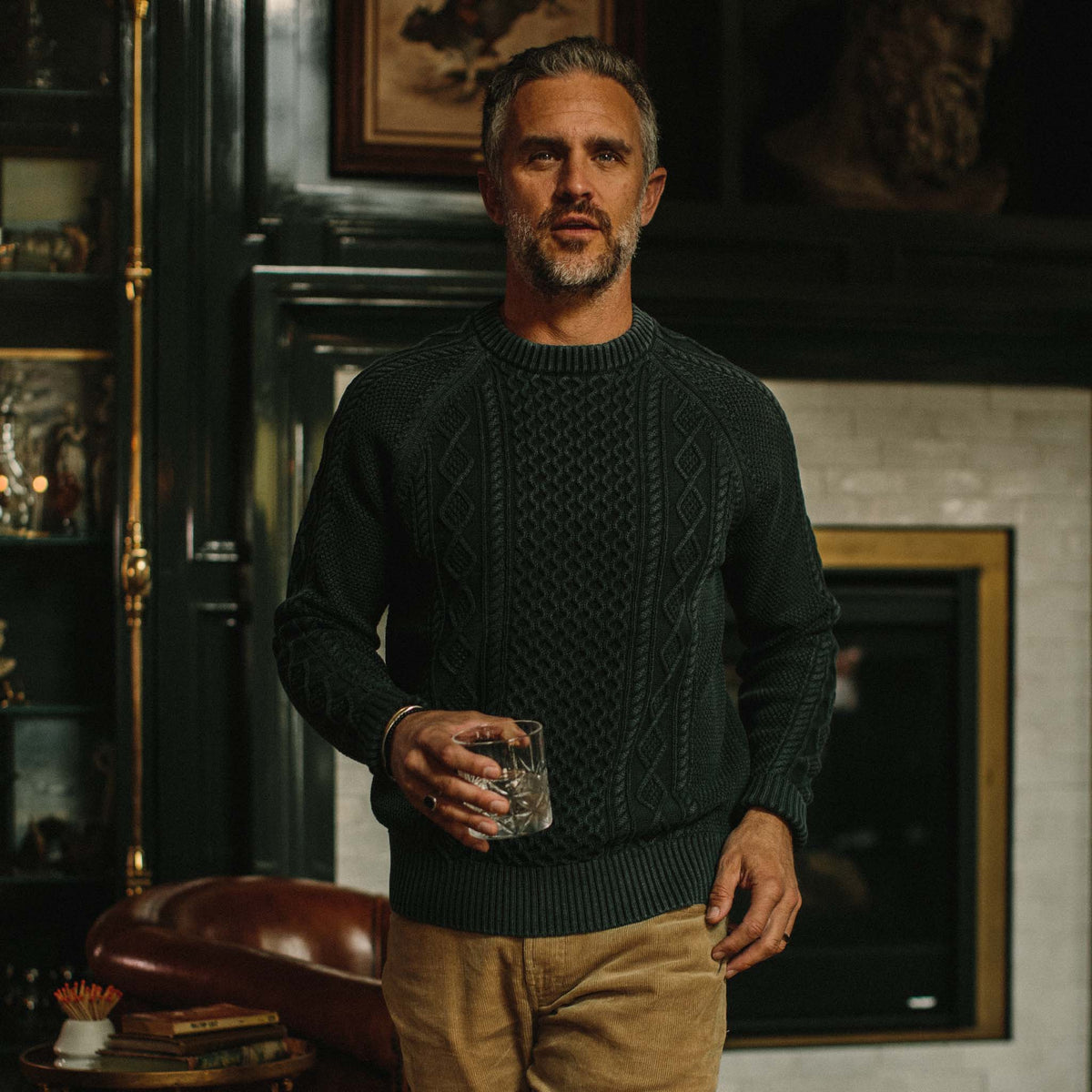 The Orr Sweater in Charcoal