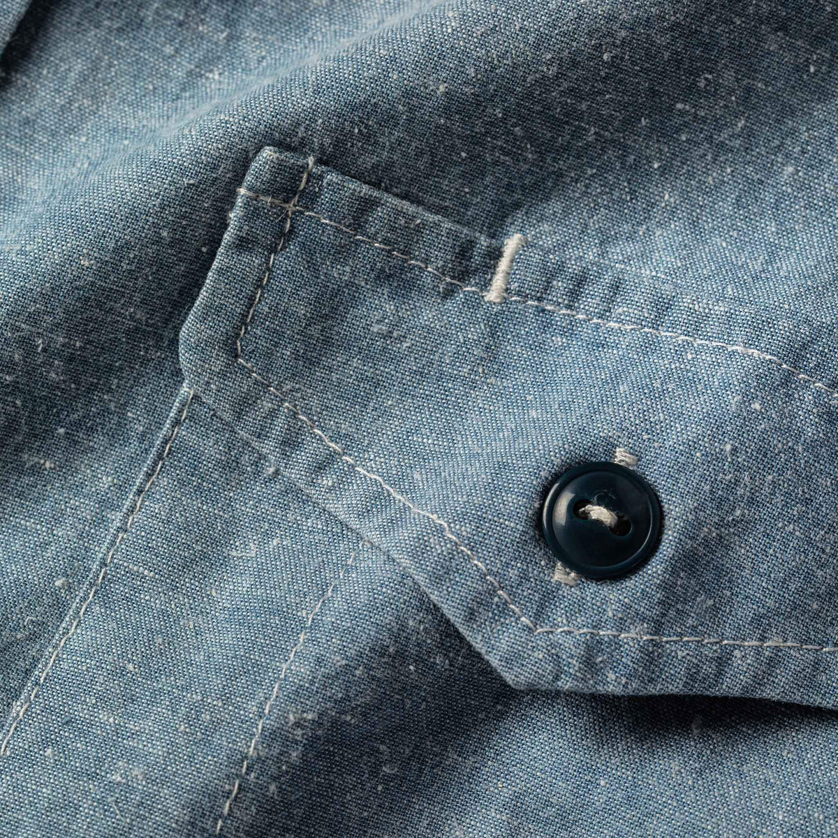 The Cash Shirt in Washed Hemp Chambray
