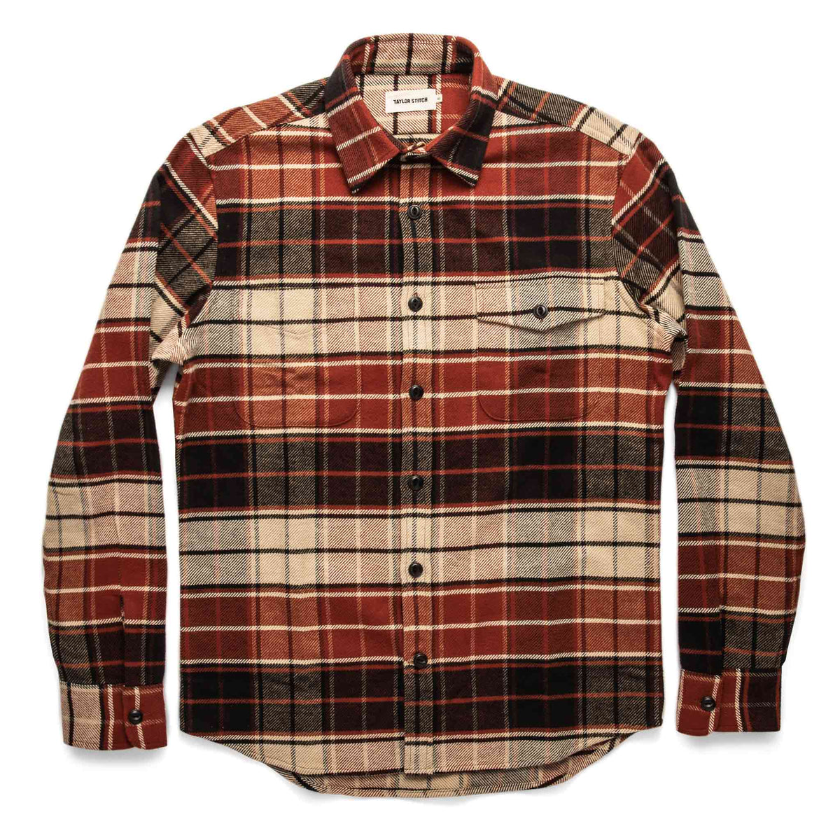 The Crater Shirt in Rust Plaid