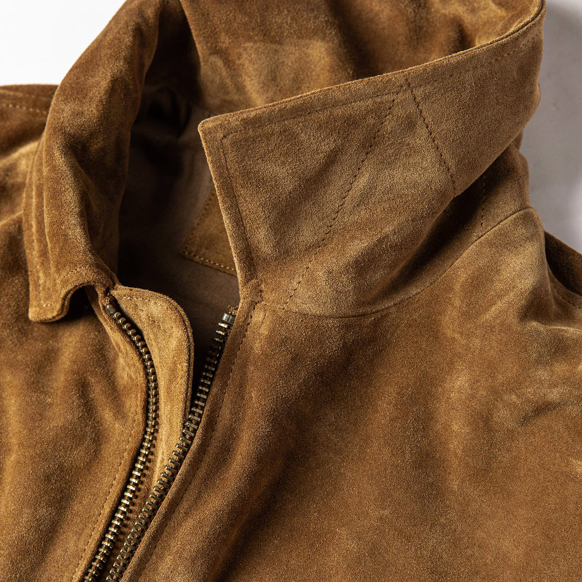 The Wyatt Jacket in Cognac Suede