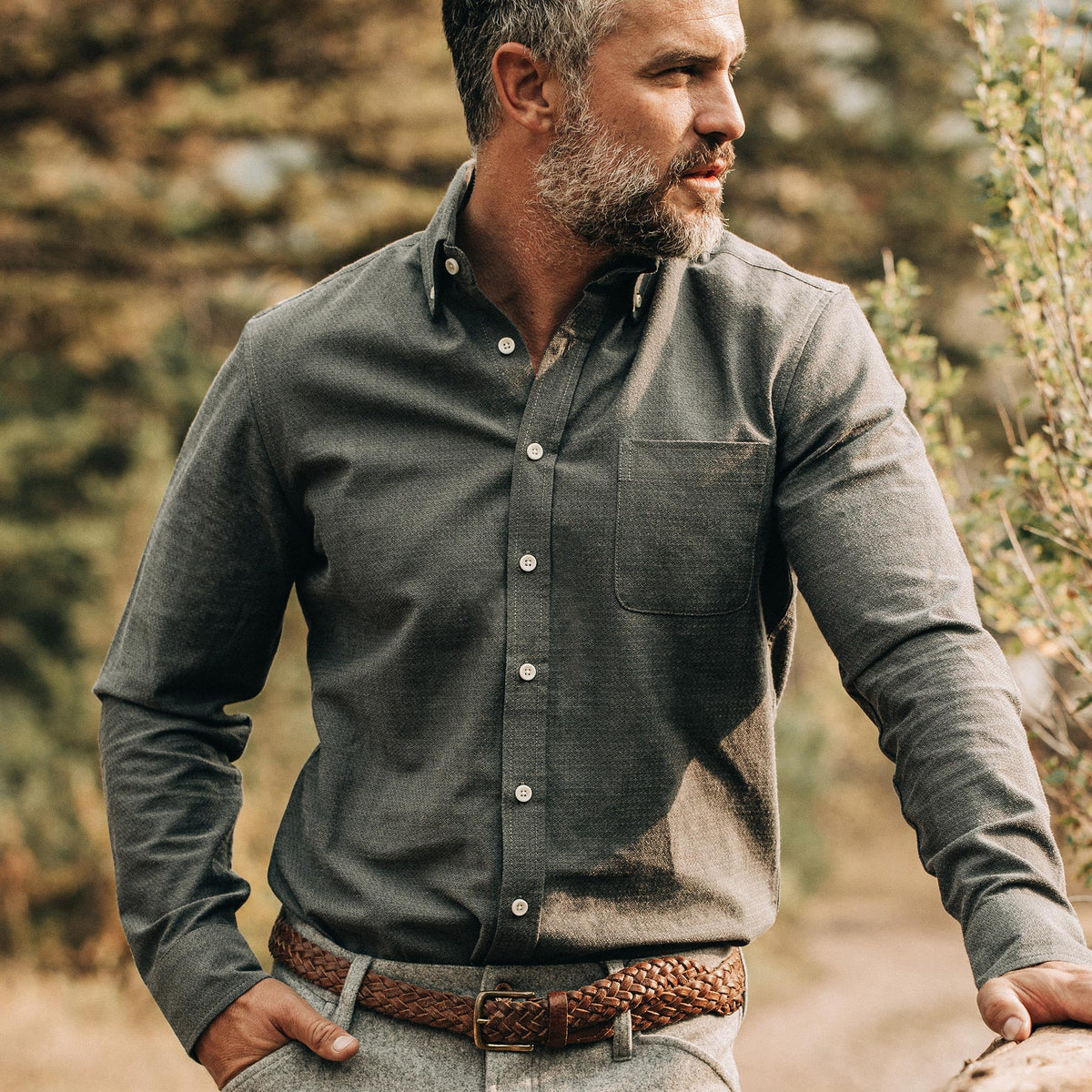 The Jack in Charcoal Crepe