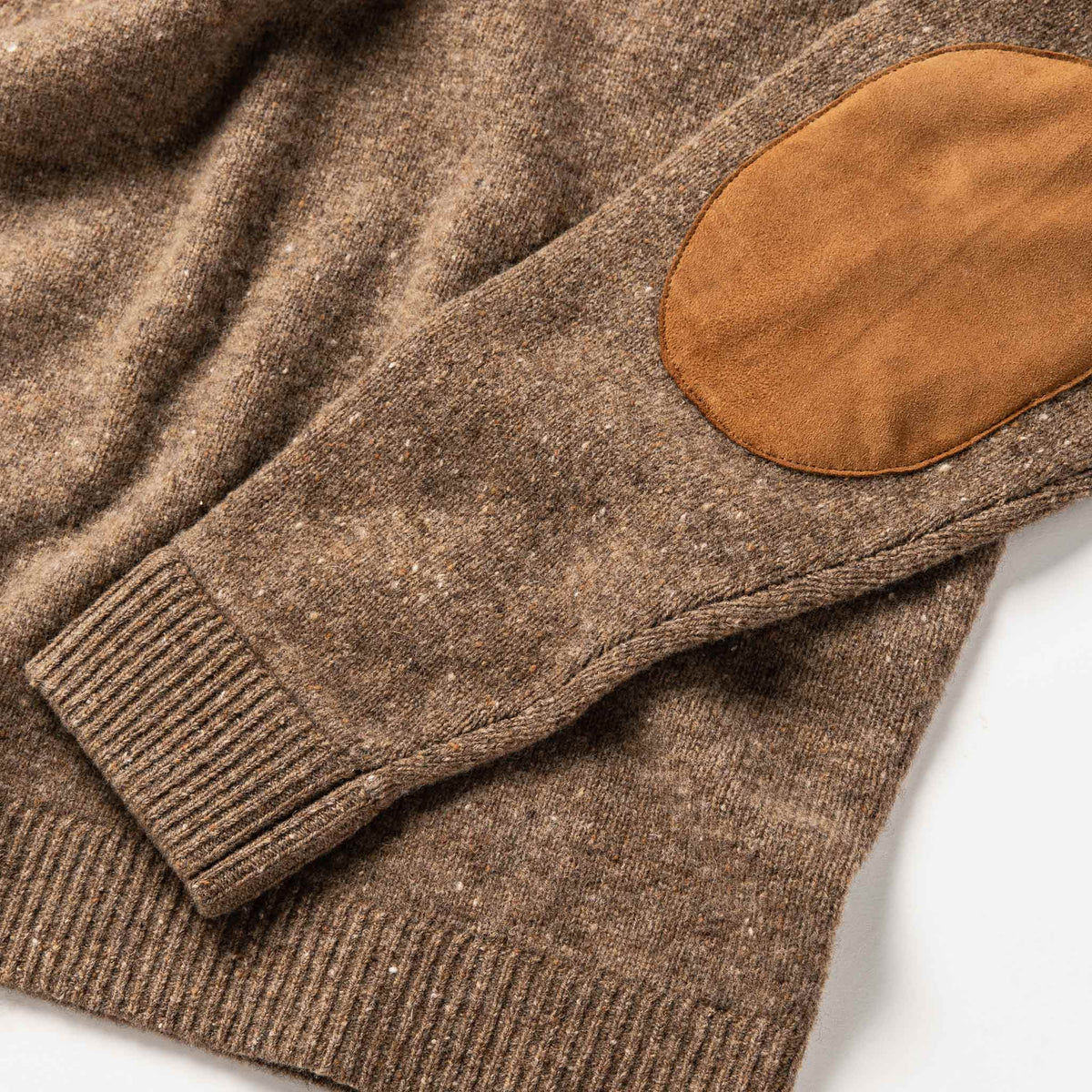 The Hardtack Sweater in Oak Donegal