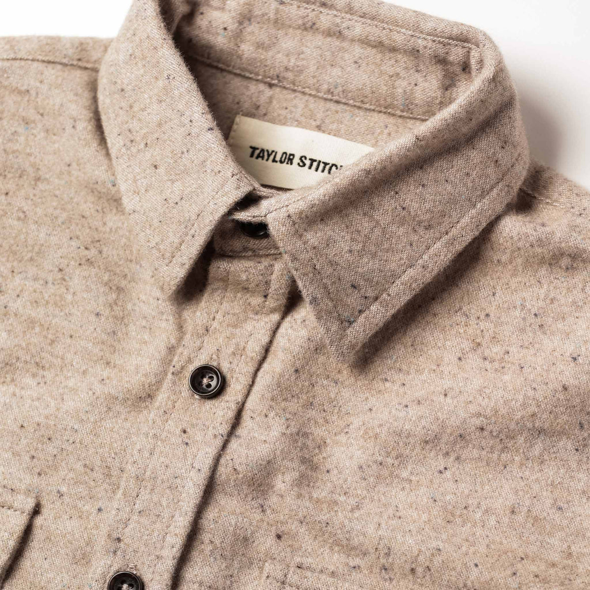 The Little Yosemite Shirt in Oat Donegal