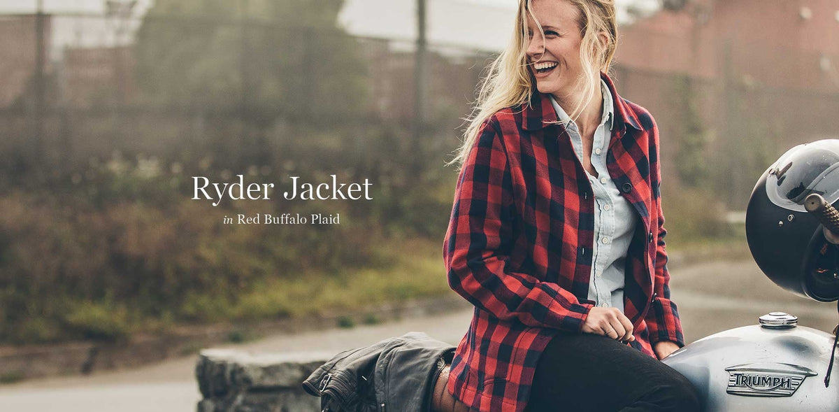 The Ryder Jacket in Red Buffalo Plaid