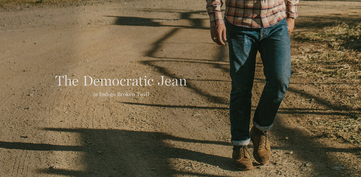 The Democratic Jean in Indigo Broken Twill