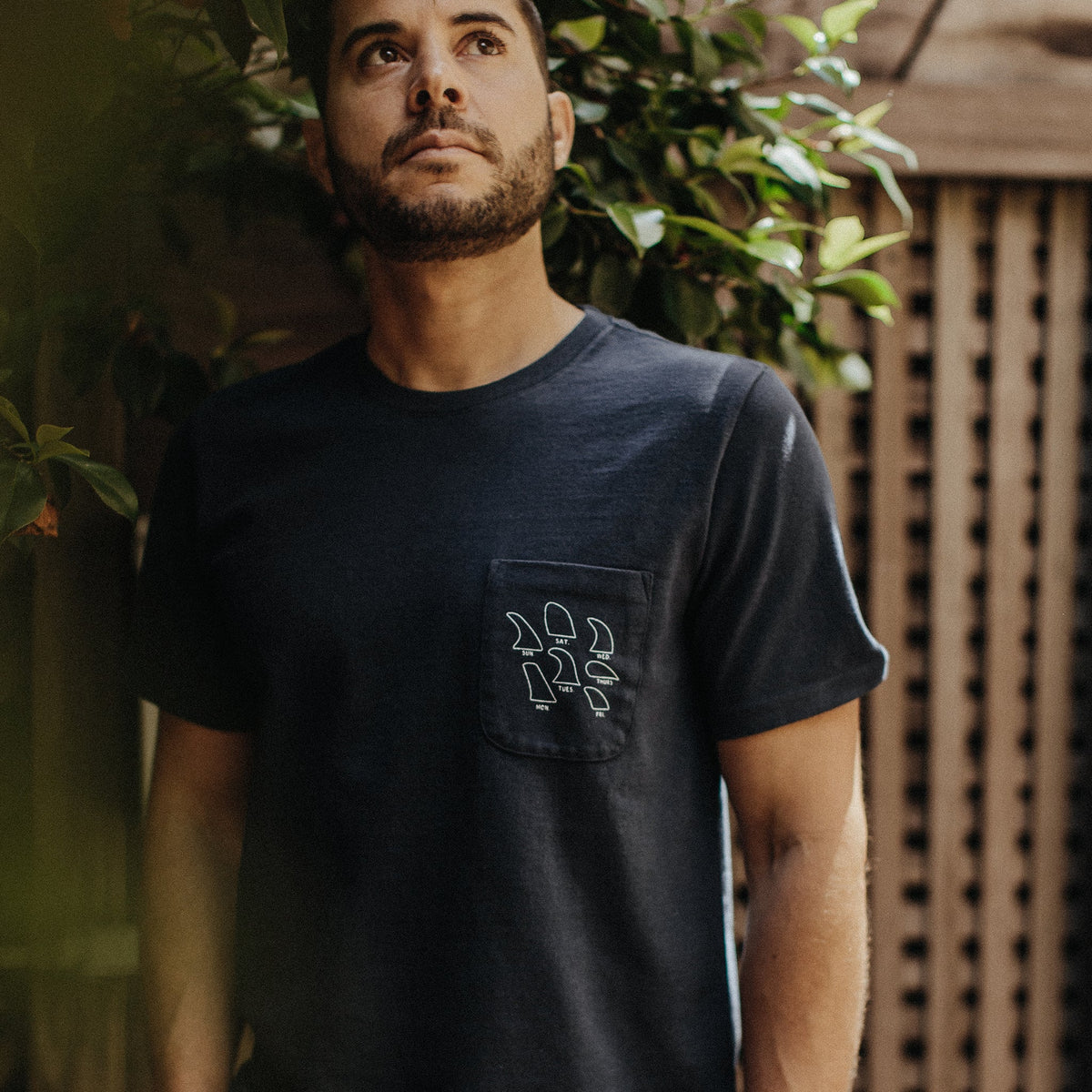 The Heavy Bag Tee in Daily Fins