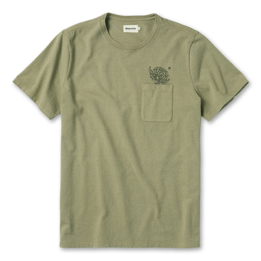 The Heavy Bag Tee in Sage Dahlia