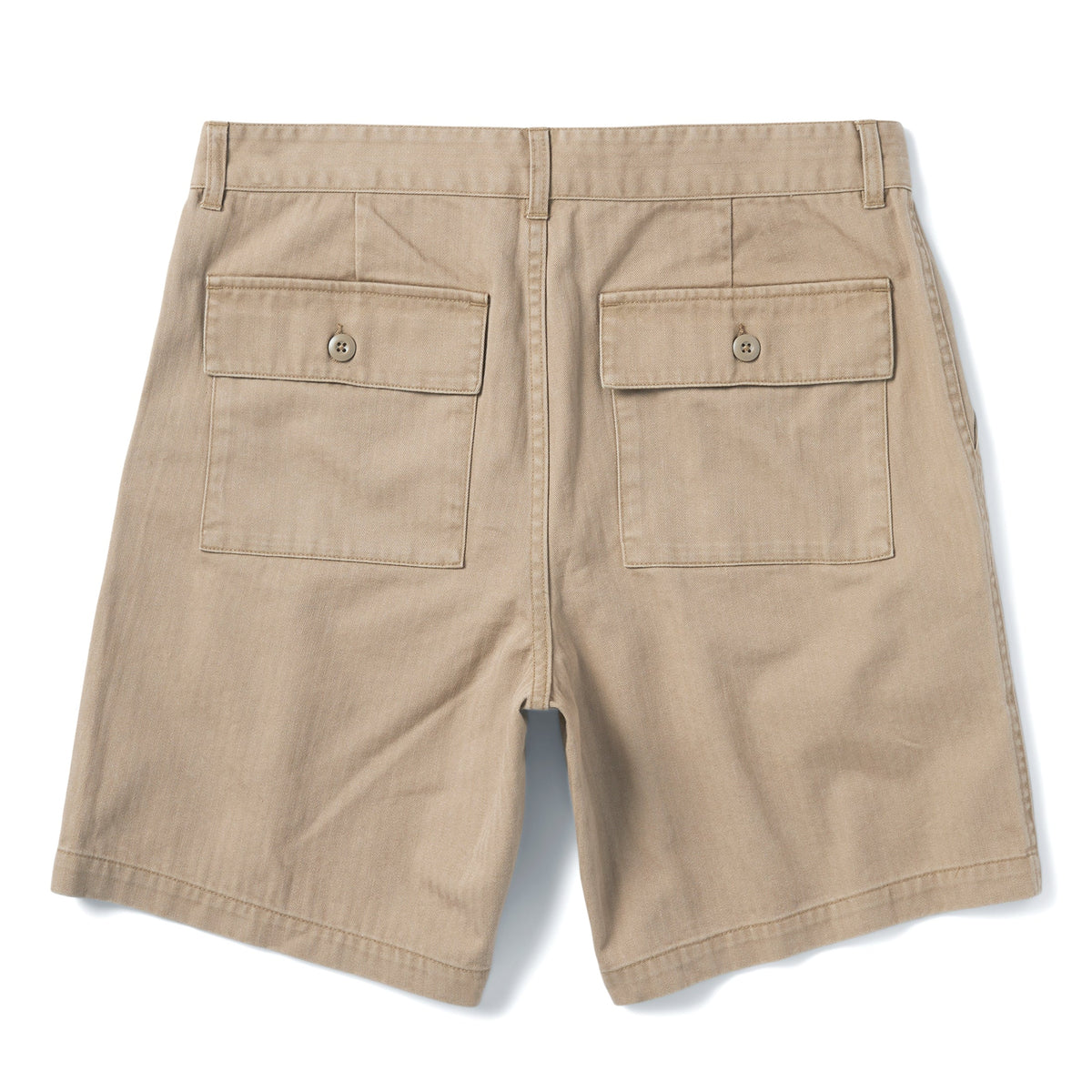 The Trail Short in Khaki Herringbone