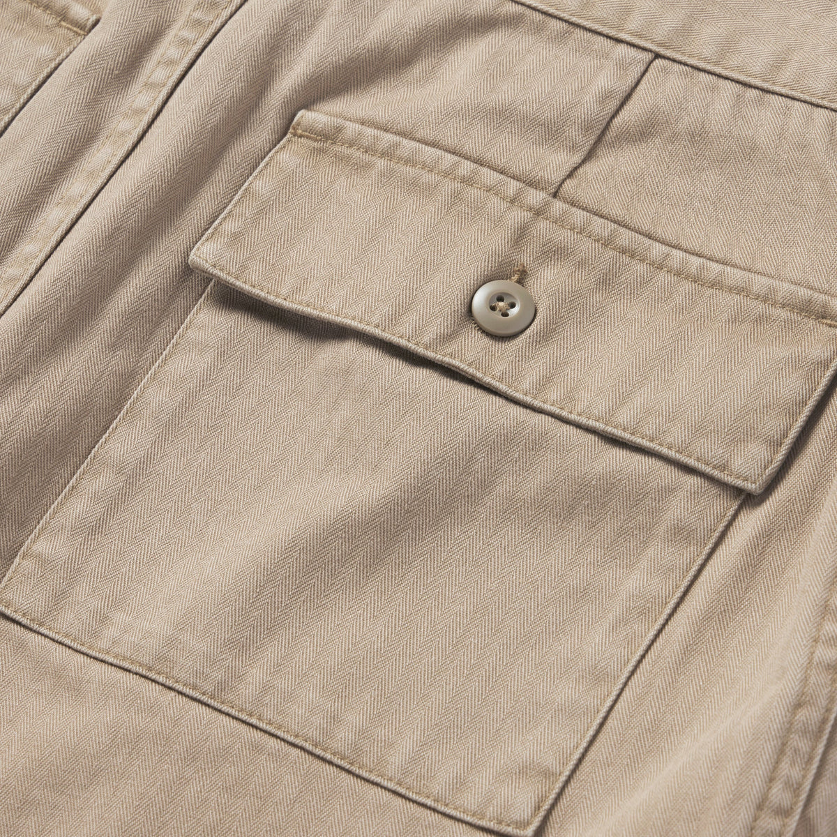 The Trail Short in Khaki Herringbone