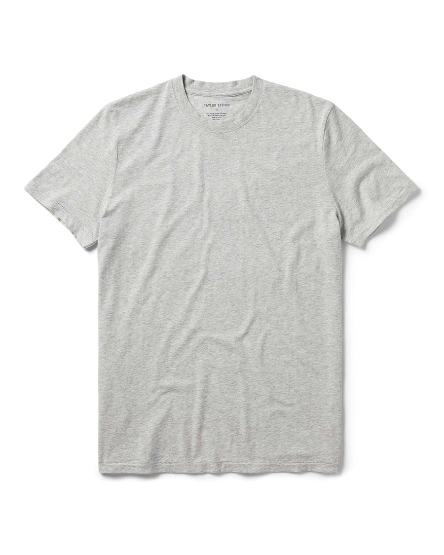 The Cotton Hemp Tee in Heather Grey