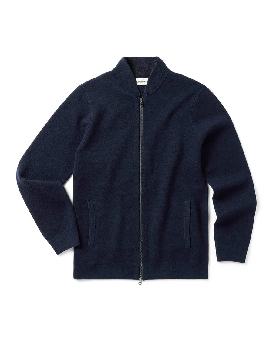 The Portola Bomber in Midnight Merino