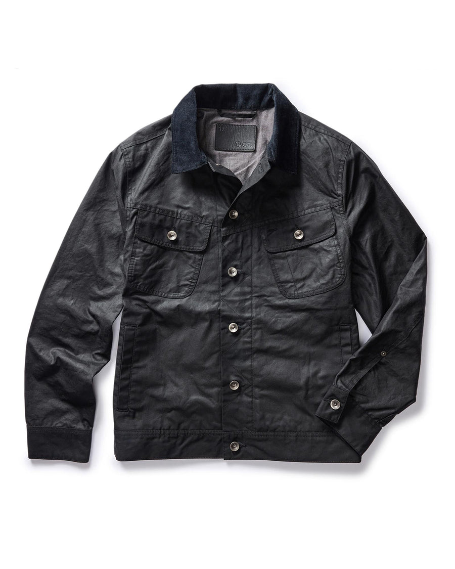The Long Haul Jacket in Coal Waxed Canvas