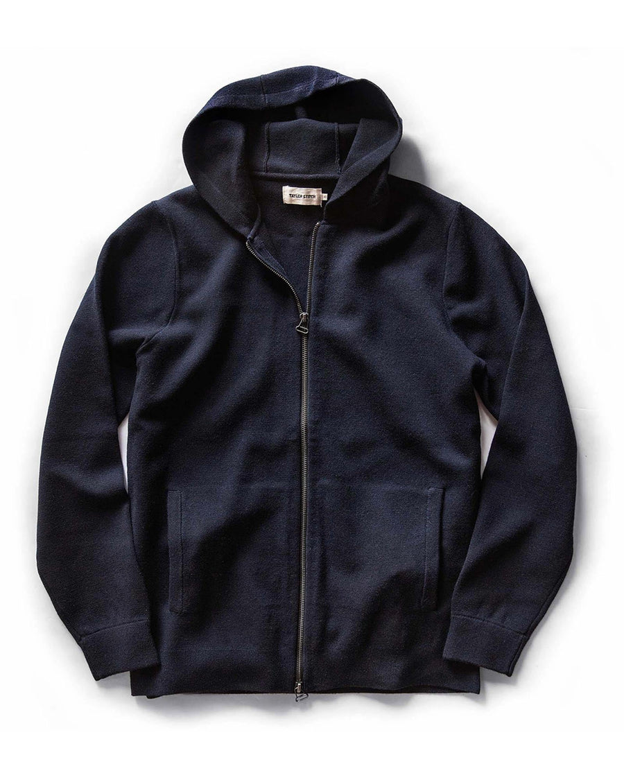 The Portola Hoodie in Midnight Merino