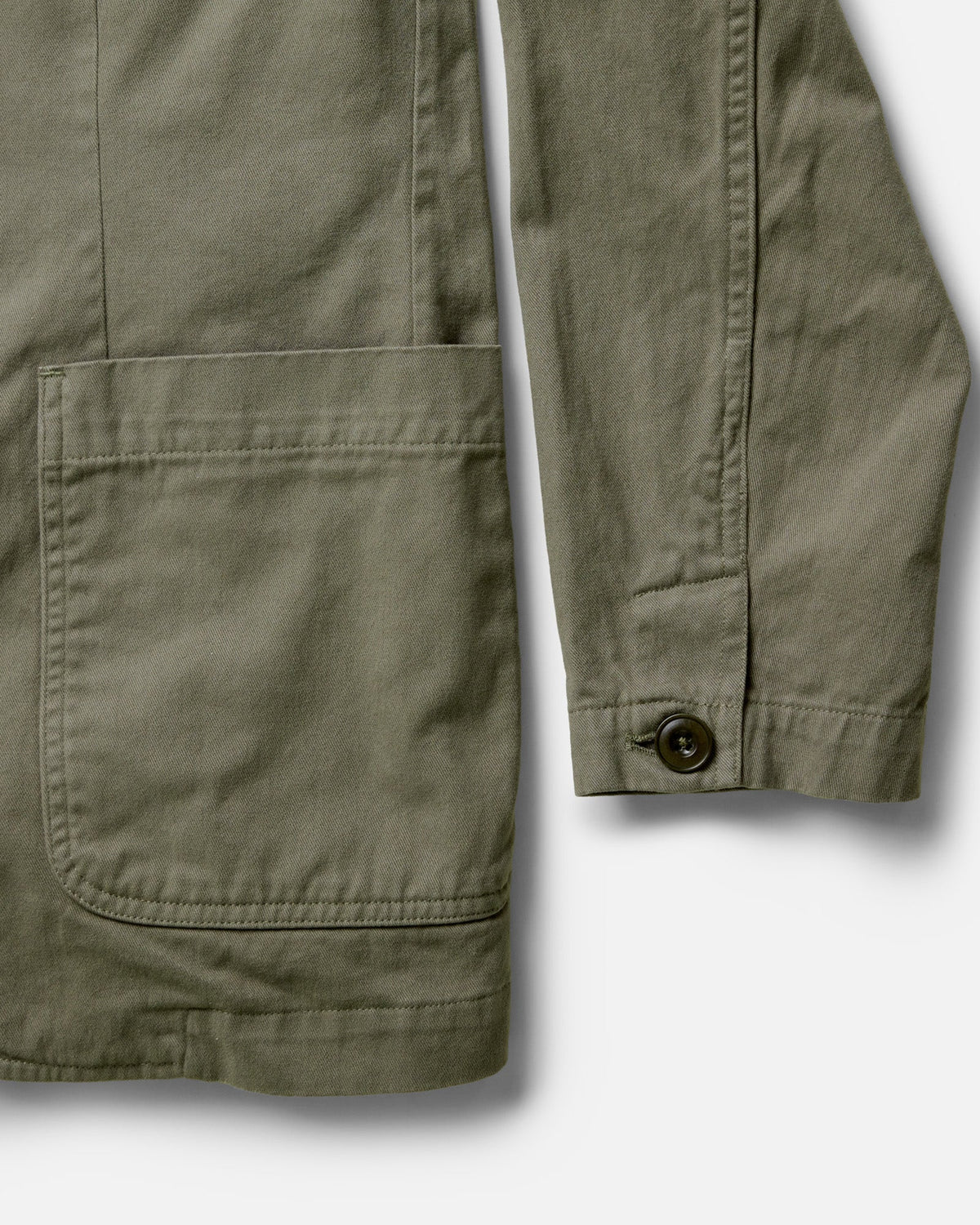 The Foundation Sportcoat in Organic Smoked Olive Twill