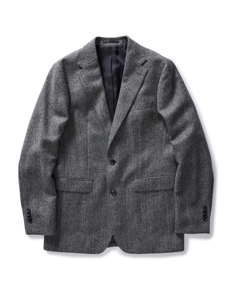 The Stevens Sportcoat in Slate Herringbone Wool