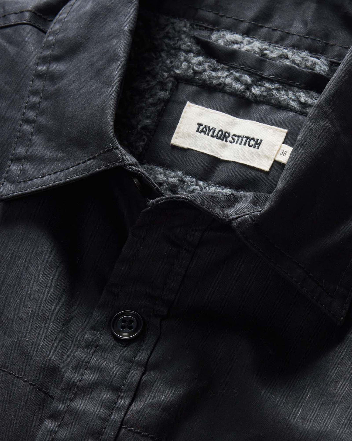 The Fender Jacket in Coal Dry Wax