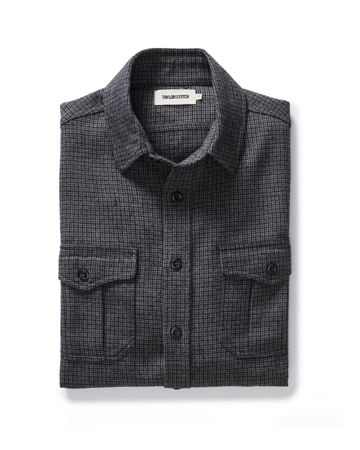 The Saddler Shirt in Ash Check Wool