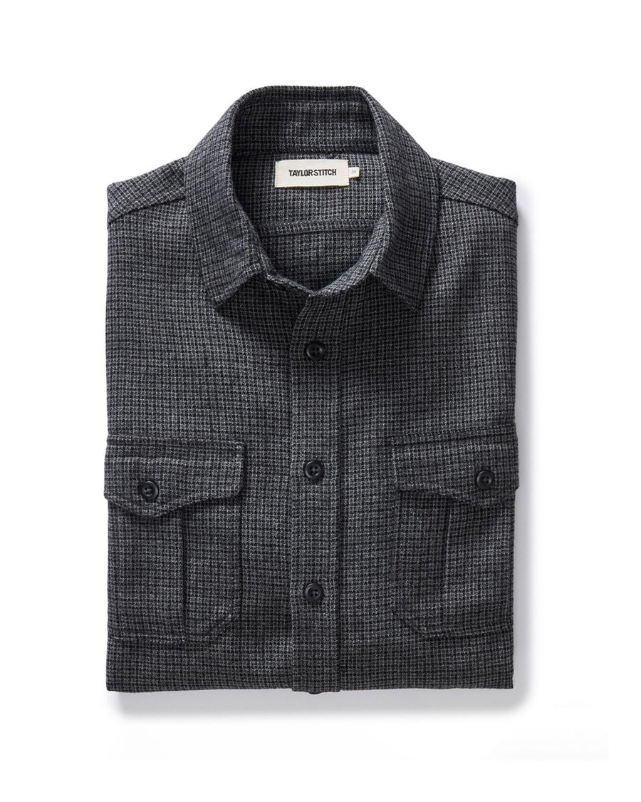 The Saddler Shirt in Ash Check Wool