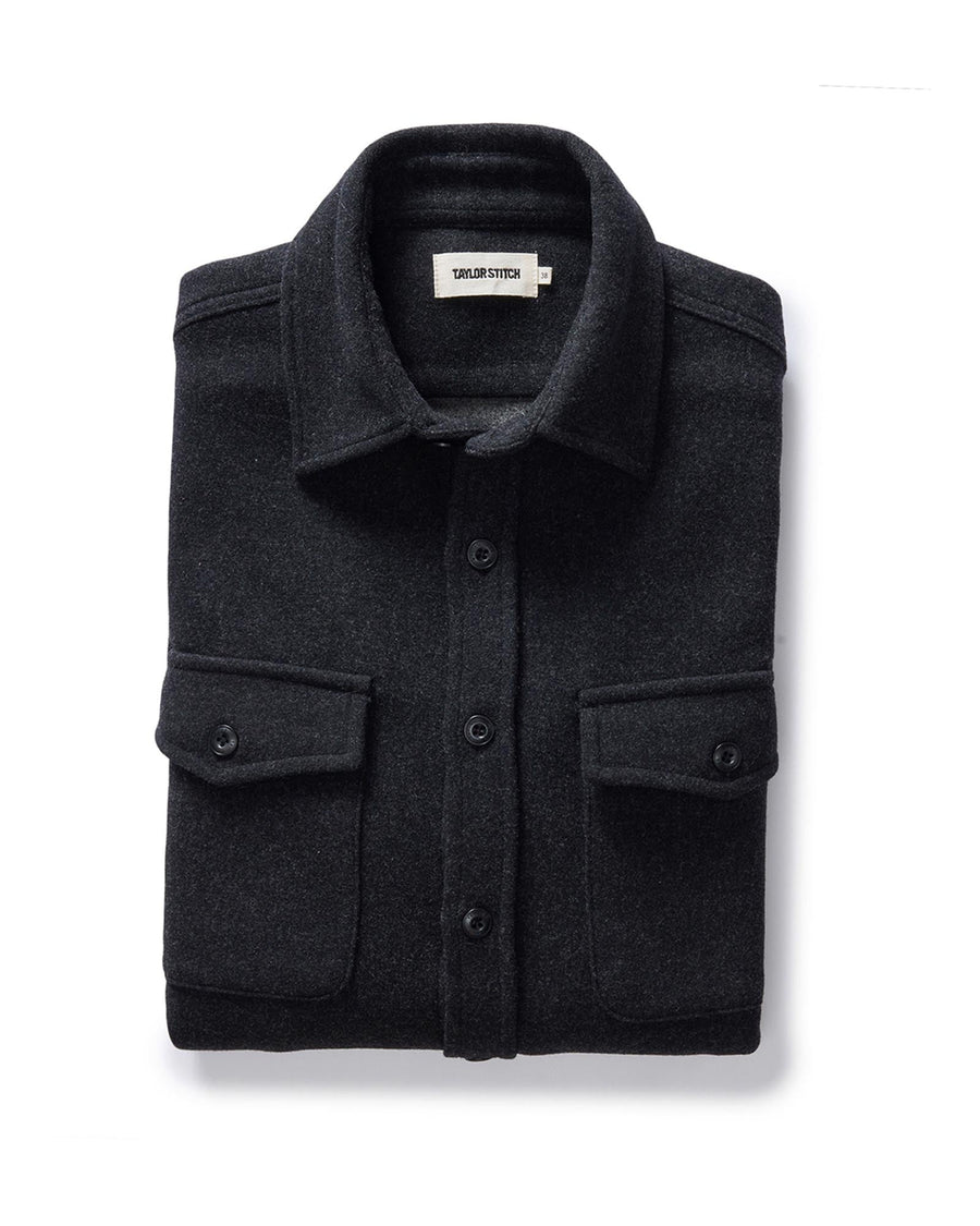 The Maritime Shirt Jacket in Heather Charcoal