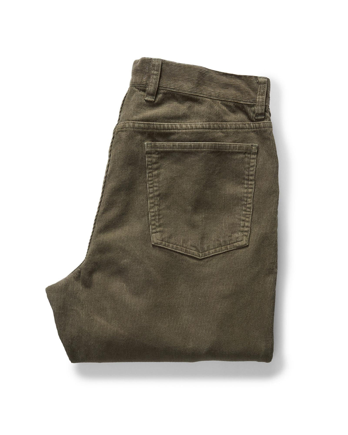 The Democratic 5-Pocket Pant in Fatigue Olive Corduroy