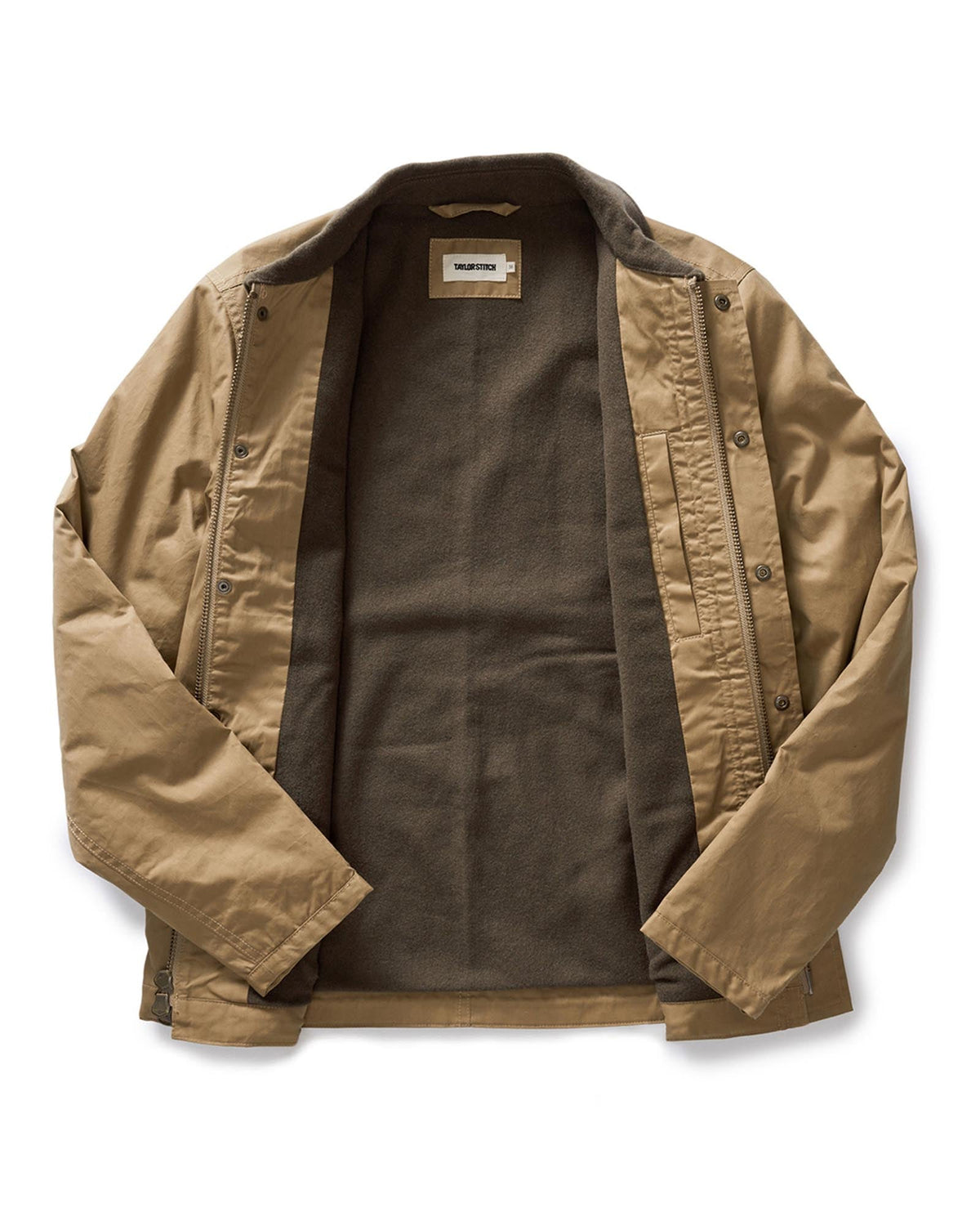 The Deck Jacket in Khaki Dry Wax