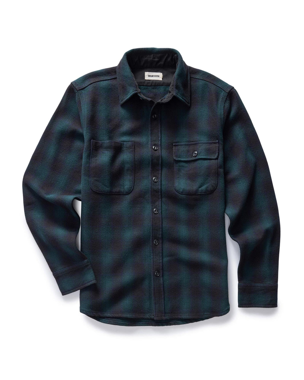 The Moto Utility Shirt in Black Pine Plaid