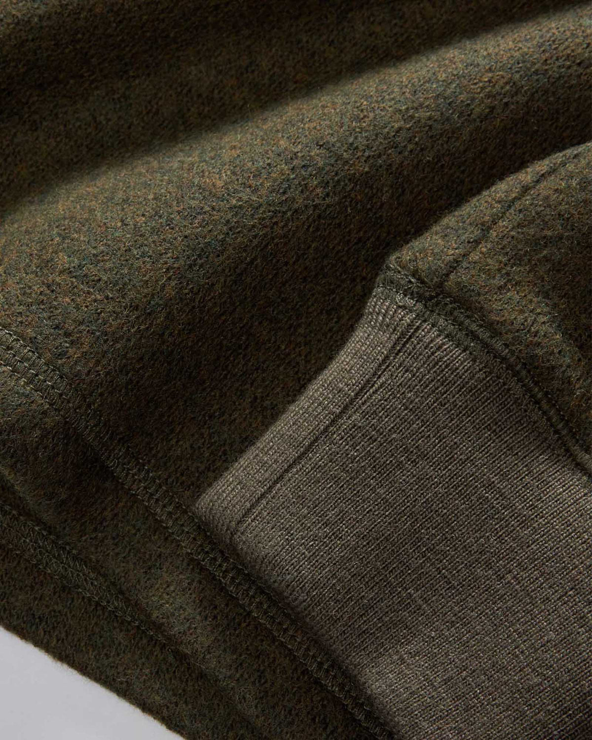 The Evans Crew in Forest Birdseye Wool