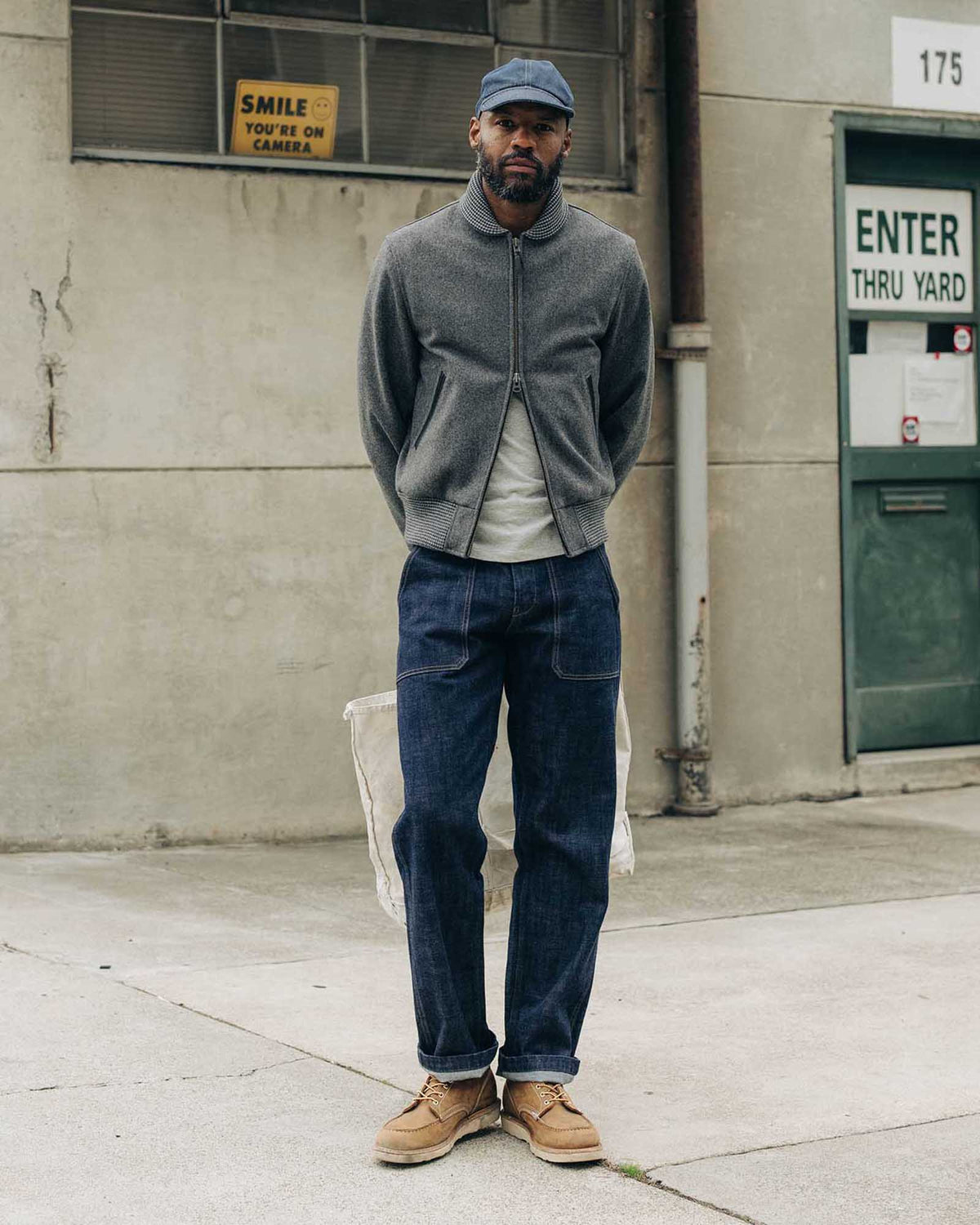 The Golden Bear Bomber in Heather Graphite